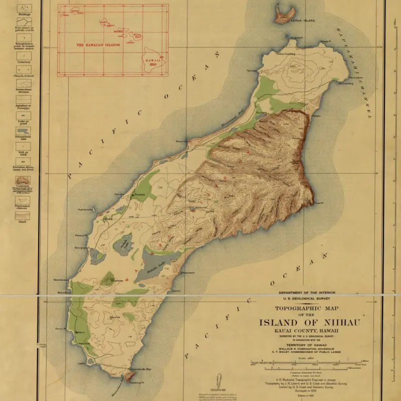 Map of Niihau